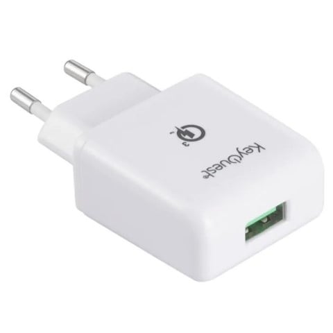 KEYOUEST Chargeur secteur ultra rapide USB - Blanc (KO018019 ) - Achat / Vente Chargeur sur grosbill.com - 0