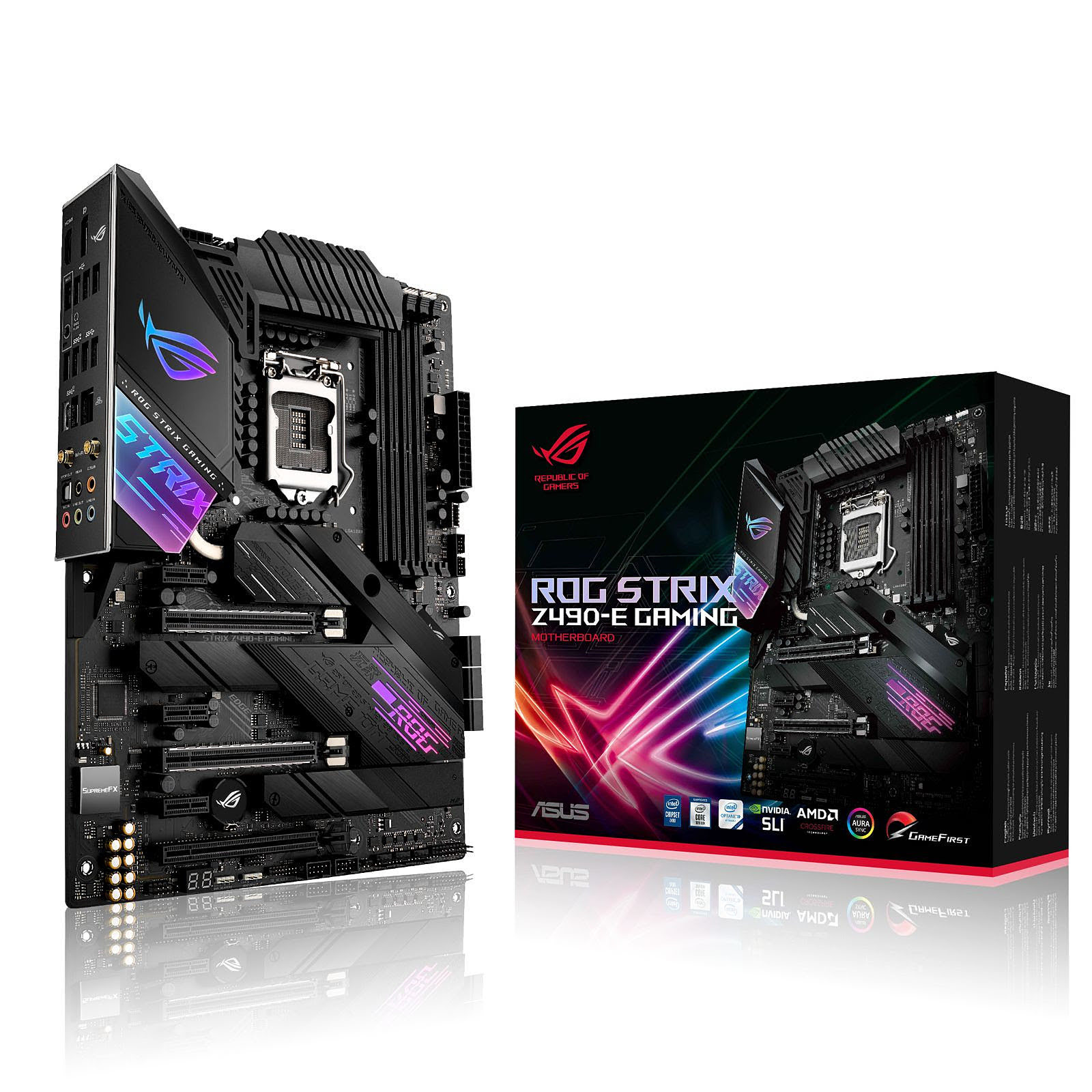 Asus ROG STRIX Z490-E GAMING ATX  - Carte mère Asus - grosbill.com - 0