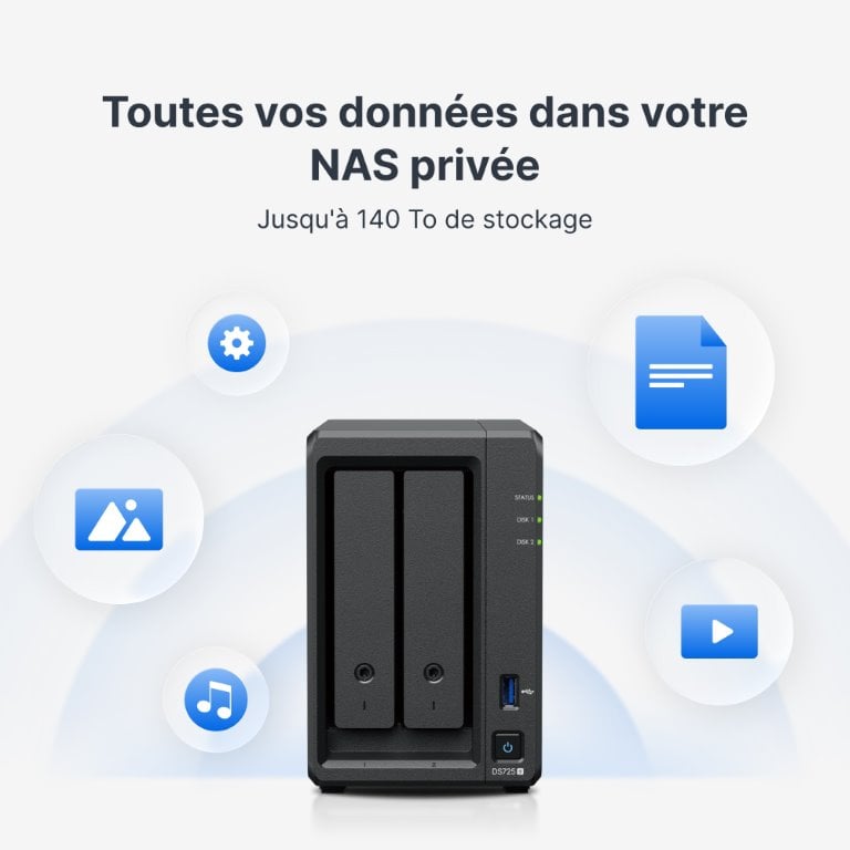 Synology DS725+ - 2 baies - Serveur NAS Synology - grosbill.com - 8