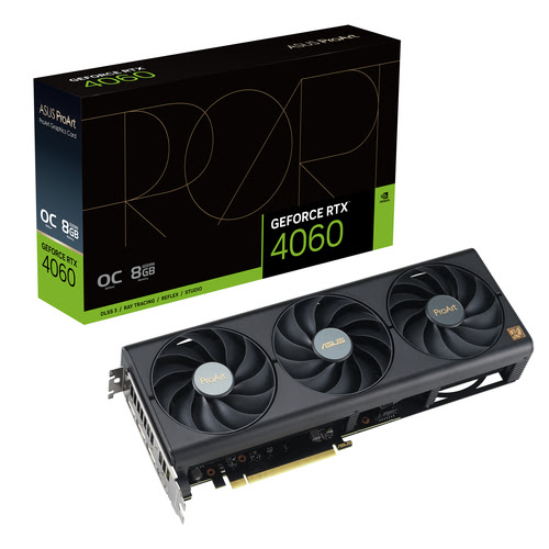 image produit Asus ProArt GeForce RTX 4060 OC Edition 8GB GDDR6 Grosbill