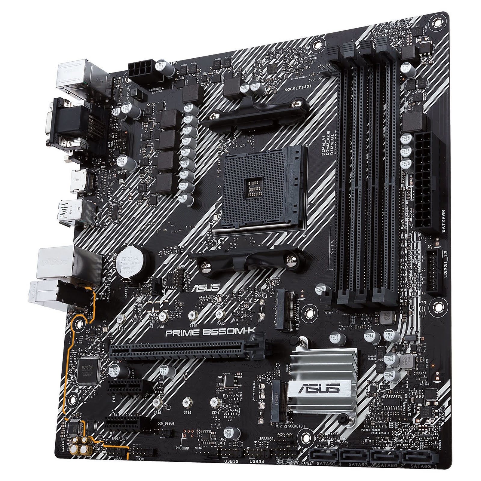 Asus PRIME B550M-K Micro-ATX  - Carte mère Asus - grosbill.com - 2
