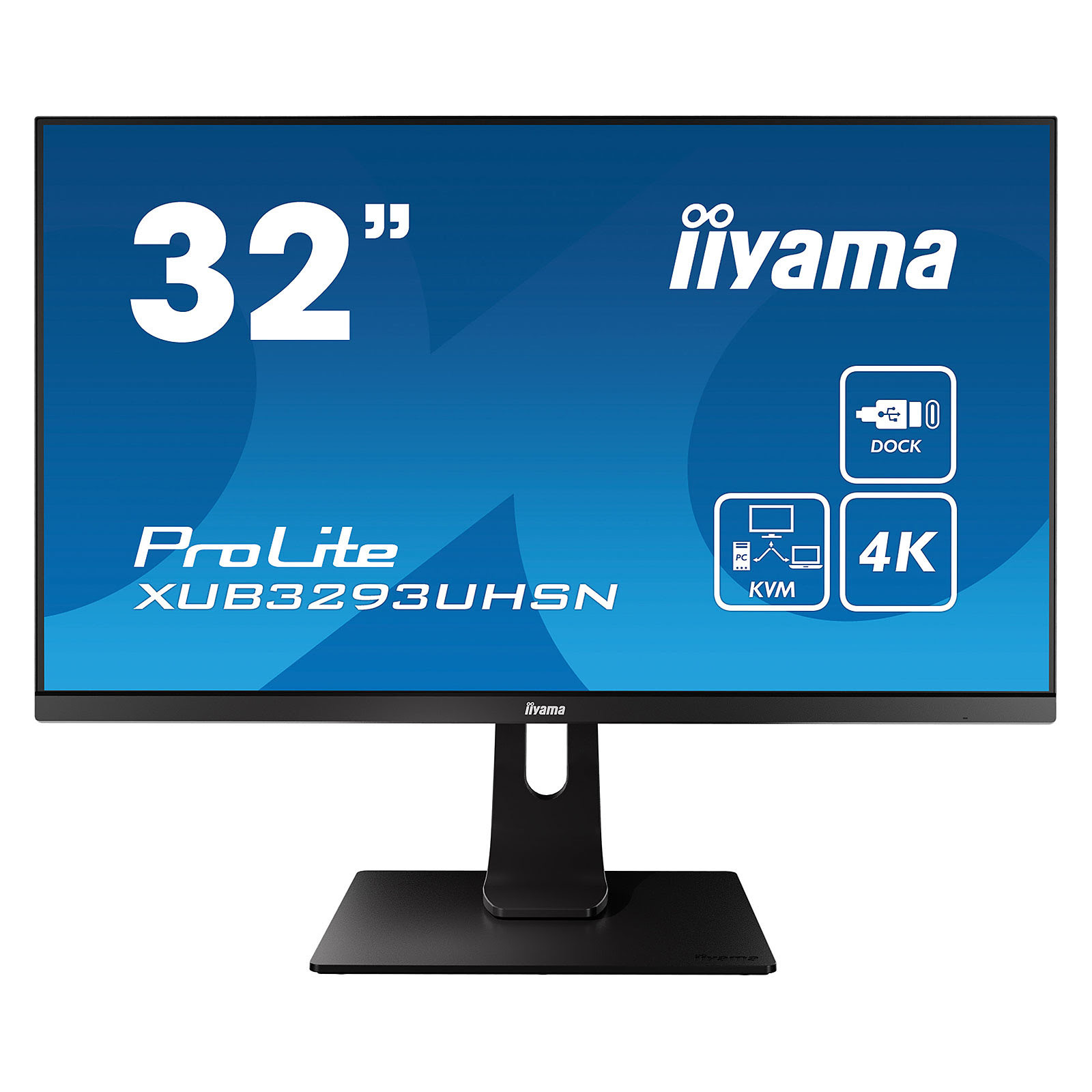 Iiyama 32 pouces  XUB3293UHSN-B1 - Ecran PC Iiyama - grosbill.com - 0