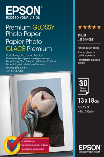 Epson Paper/Prem Glossy 130x180mm 255gm2 30sh