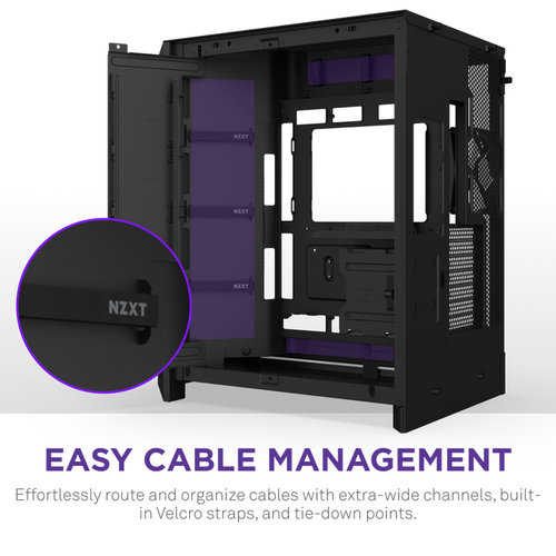 NZXT H9 Flow RGB+ Noir Noir - Boîtier PC NZXT - grosbill.com - 3