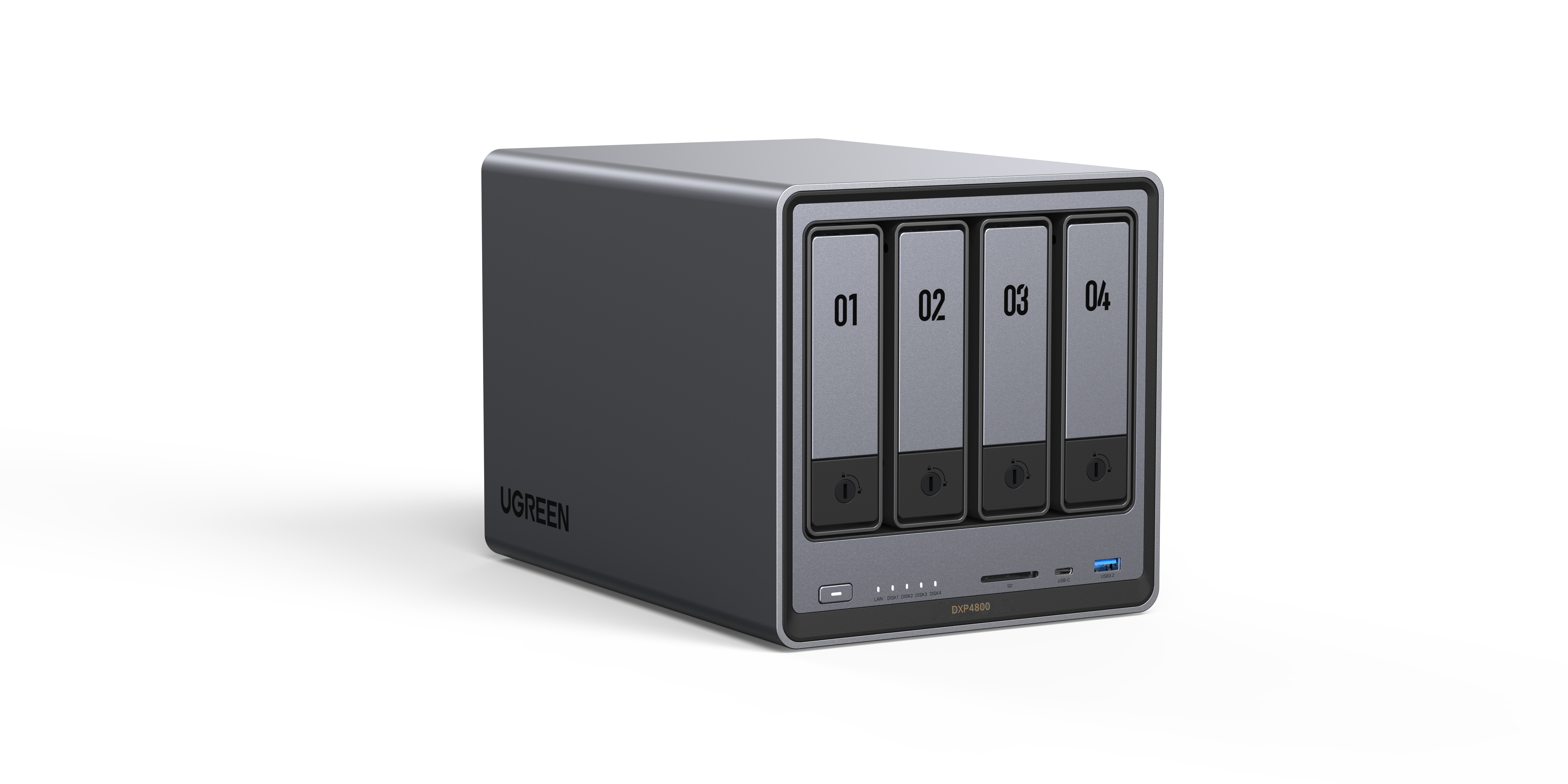 UGREEN DXP4800 - 4 Baies avec 4 disques 8To IronWolf# - Serveur NAS - 1