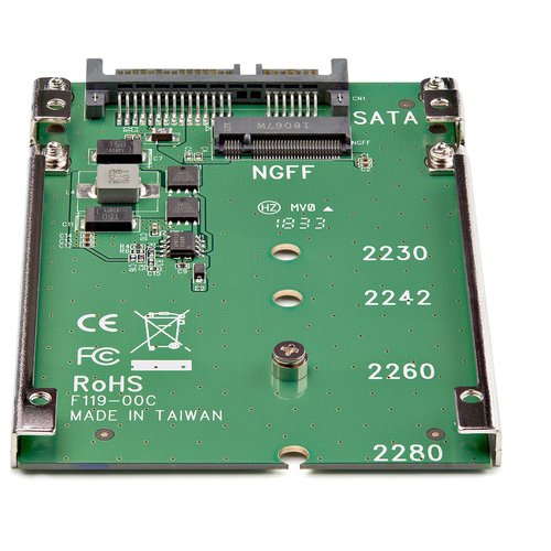 Adaptateur M.2 SATA vers SATA 2.5" - Connectique PC - grosbill.com - 1