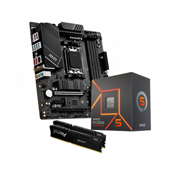 B650M-A WIFI + R5 7600 + Fury 2x8Go - grosbill.com - 0