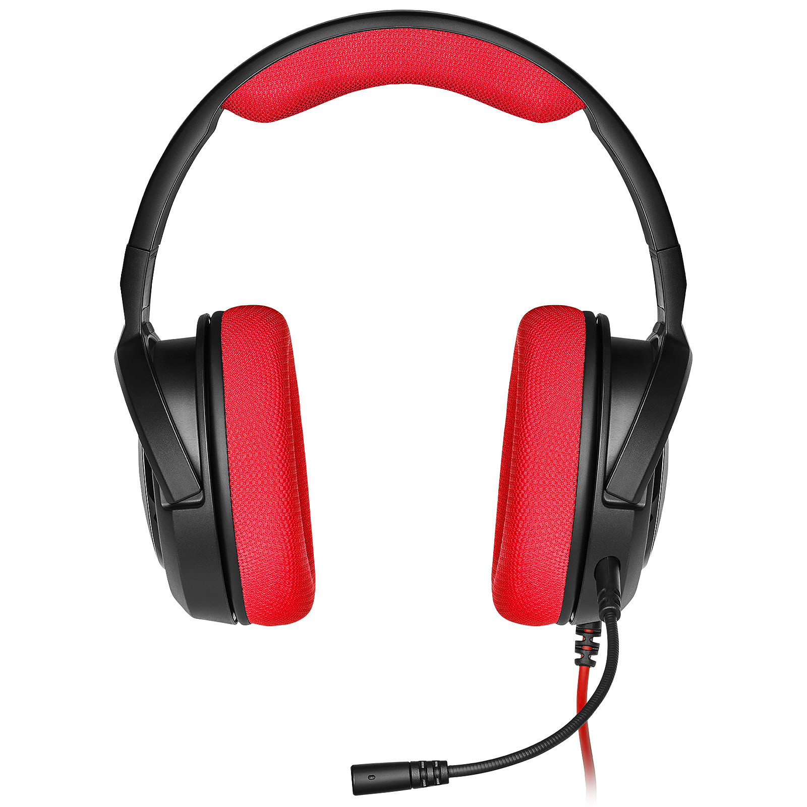 Corsair HS35 Red Stereo Noir - Micro-casque - grosbill.com - 4