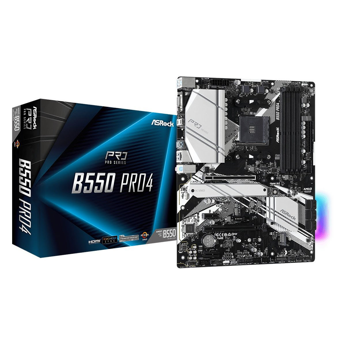 ASRock B550 Pro 4 ATX  - Carte mère ASRock - grosbill.com - 0