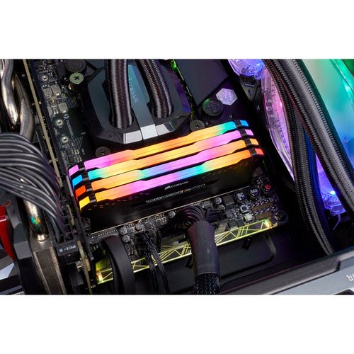 Corsair Vengeance RGB Pro schwarz, DDR4-3600, CL18 - 32 GB Quad-Kit - Achat / Vente sur grosbill.com - 7