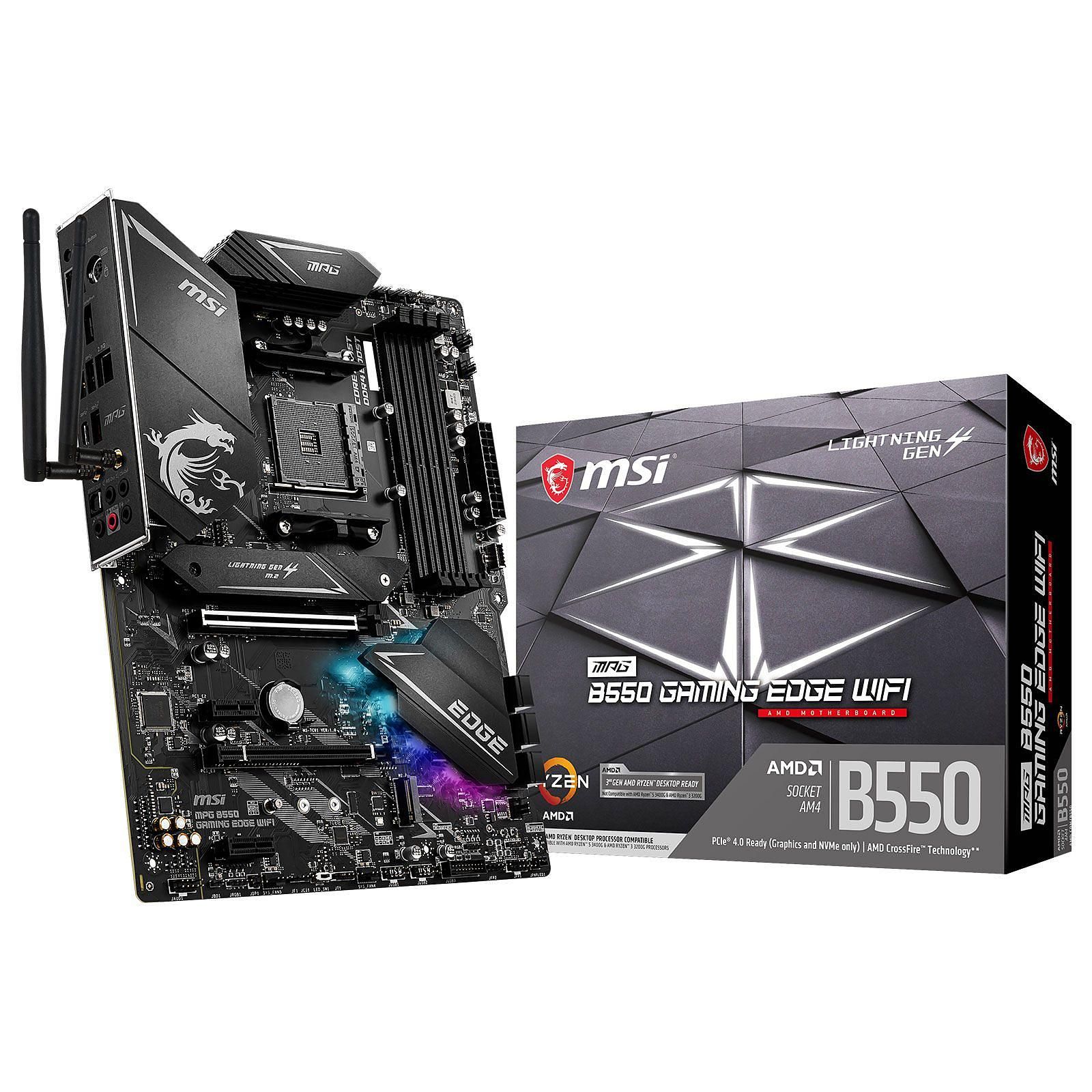 MSI MPG B550 GAMING EDGE WIFI ATX  - Carte mère MSI - grosbill.com - 0