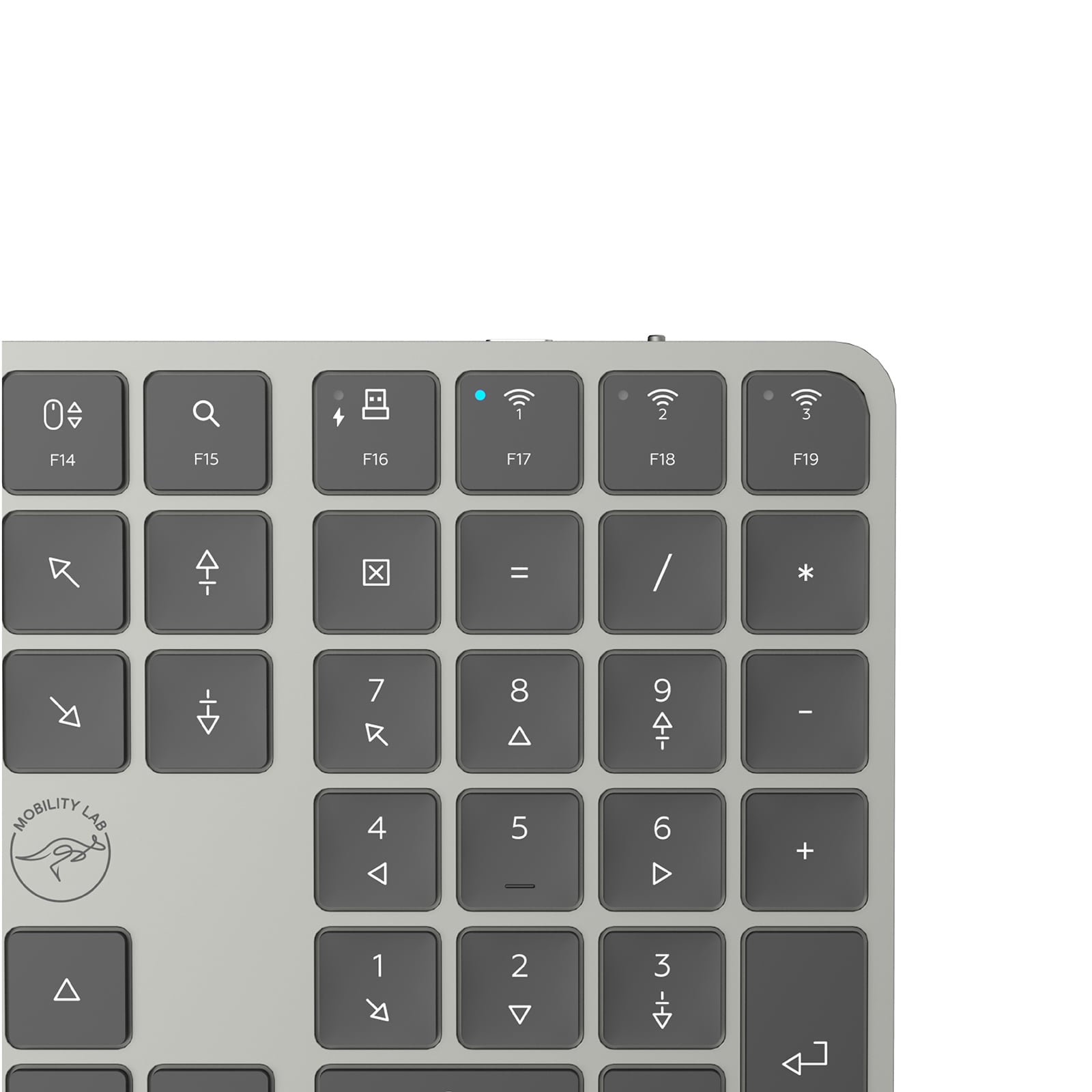 Mobility Lab CP430W – Multiconnexion/Gris - Pack Clavier/Souris - 4