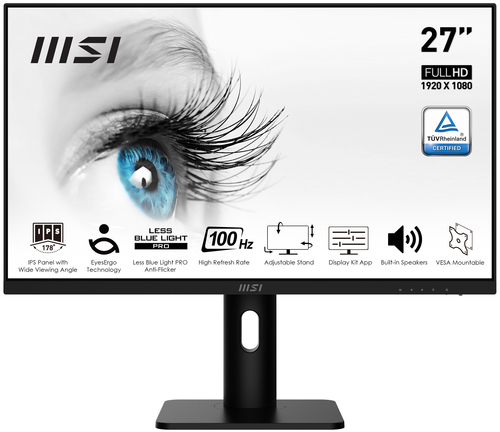 image produit MSI PRO MP273AP - 27" FHD 100Hz IPS avec Pivot Grosbill