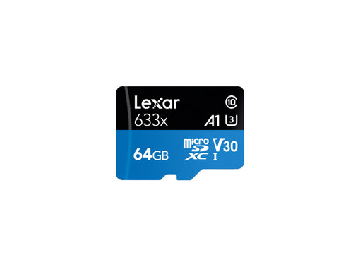 Lexar Micro SDHC 64Go Class 10 + Adapt - Carte mémoire Lexar - 0