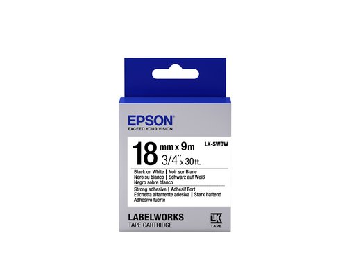 Epson TAPE LK-5WBW STRNG ADH BLK-/WHT