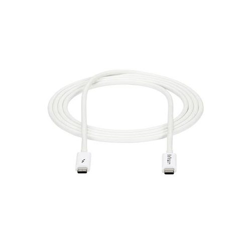 2m Thunderbolt 3 Cable 20Gbps - White - Achat / Vente sur grosbill.com - 5
