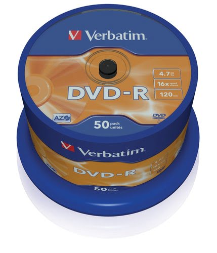 Verbatim DVD-R/4.7GB 16xspd ADVANCEDAZO 50Spindle