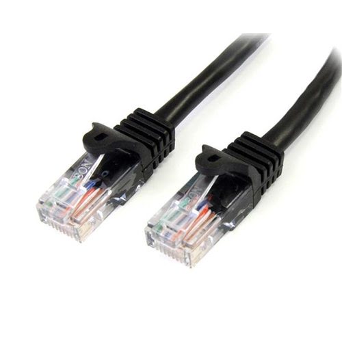 StarTech 2m Black Snagless UTP Cat5e Patch Cable