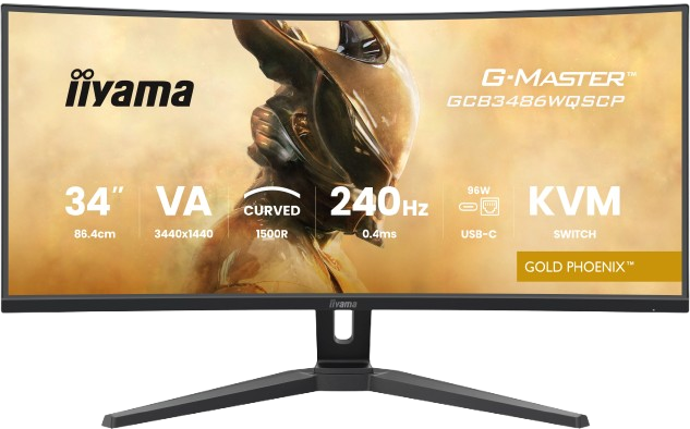 Iiyama 34 pouces  GCB3486WQSCP-B1 - Ecran PC Iiyama - grosbill.com - 0