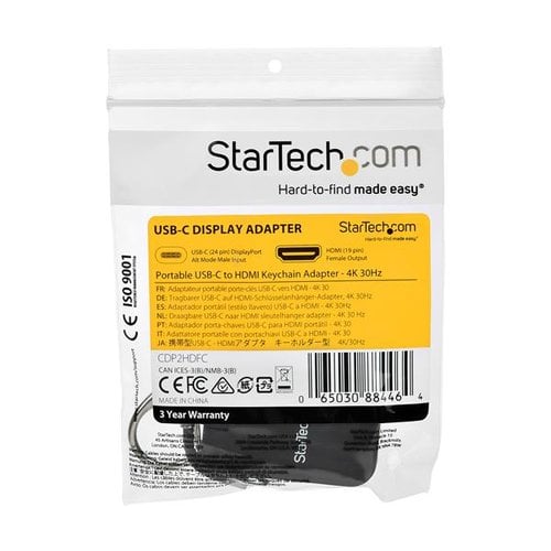 Keychain Adapter - USB C to HDMI - 4K 30 - Achat / Vente sur grosbill.com - 7