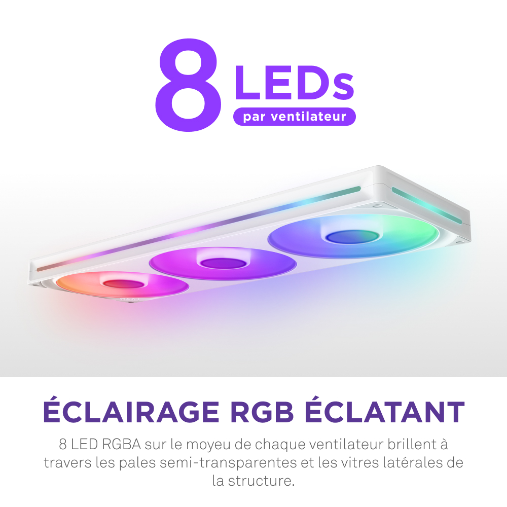 NZXT F420RGB Core Fan (Single Frame) - Ventilateur boîtier NZXT - 9