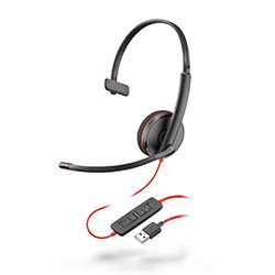POLY Blackwire C3210 Casque Avec fil Arceau Bureau Centre d appels USB Type A Black
