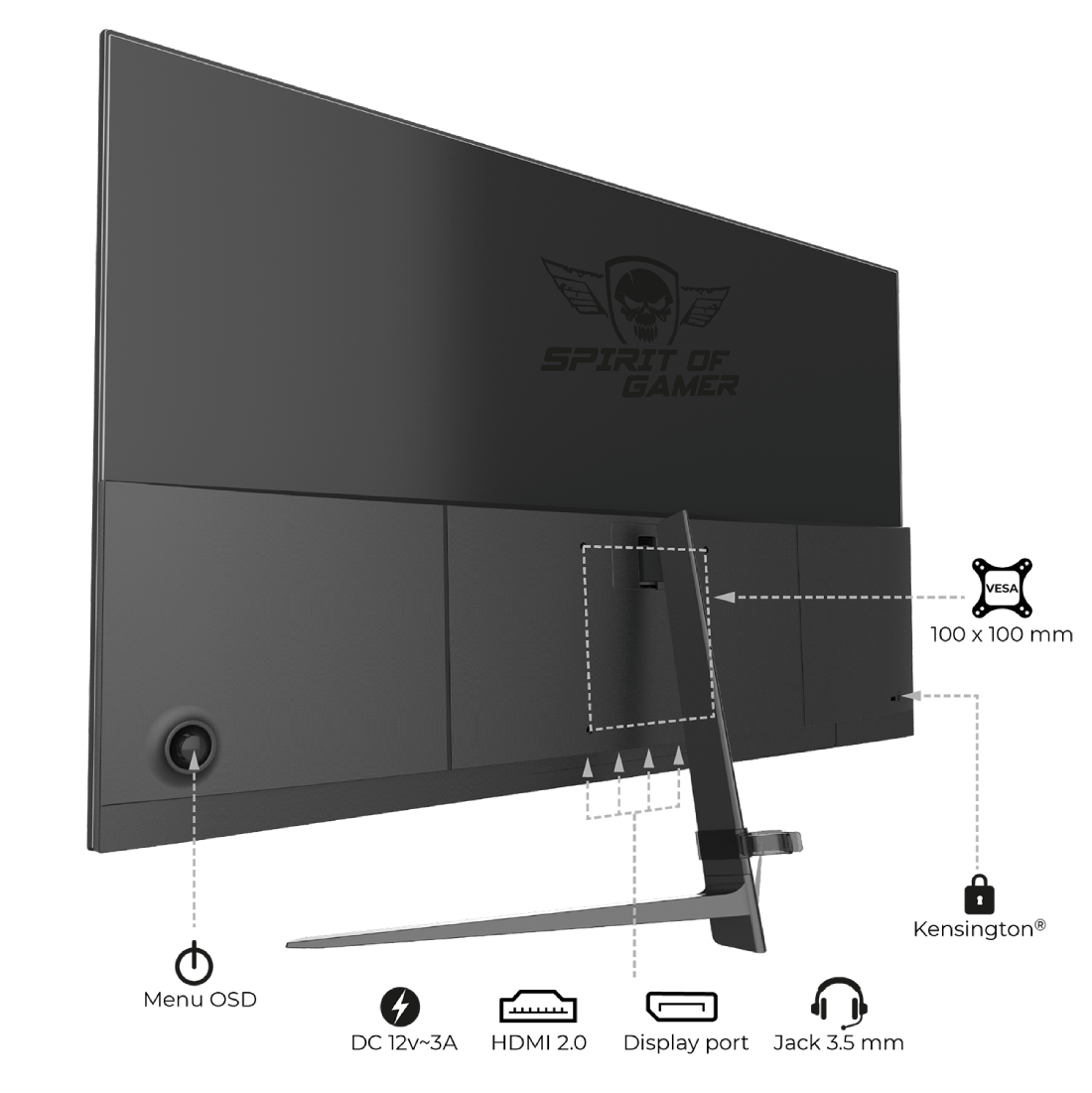 Spirit Of Gamer 24 pouces  SOG-E24I165 - Ecran PC Spirit Of Gamer - 2
