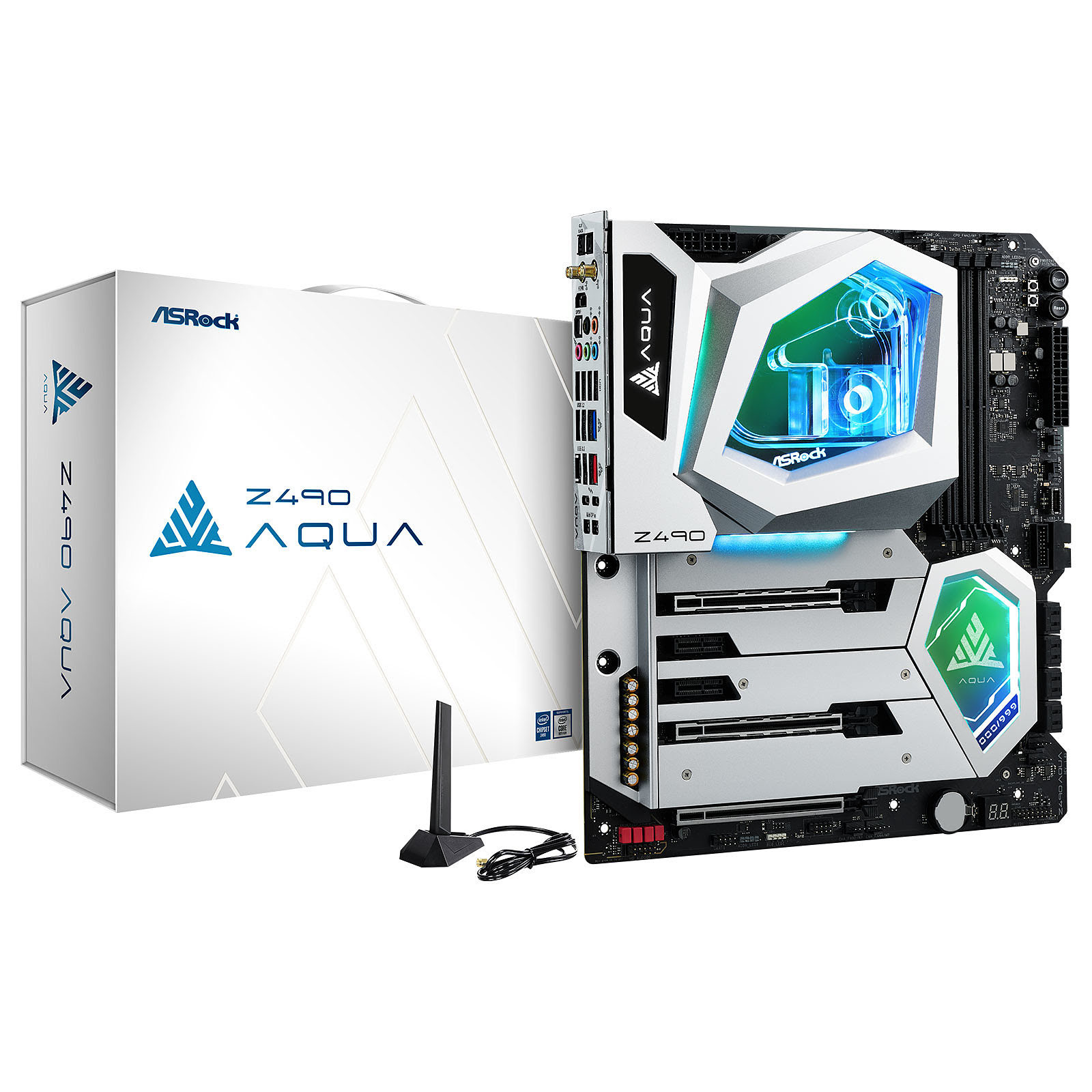 ASRock Z490 Aqua E-ATX  - Carte mère ASRock - grosbill.com - 0