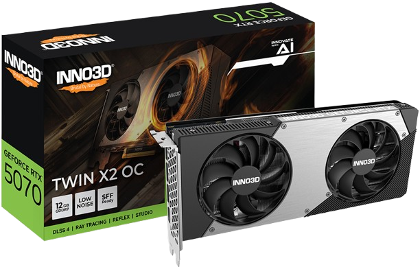 Inno3D GeForce RTX 5070 TWIN X2 OC  - Carte graphique Inno3D - 0