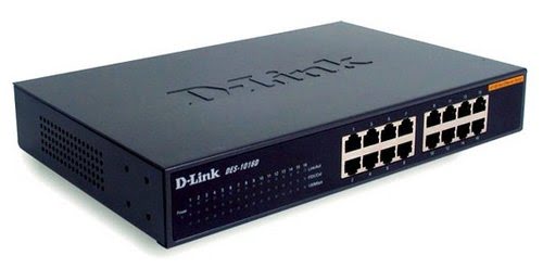 D-Link Switch/16xF+ENet RJ45 int PSU RMable