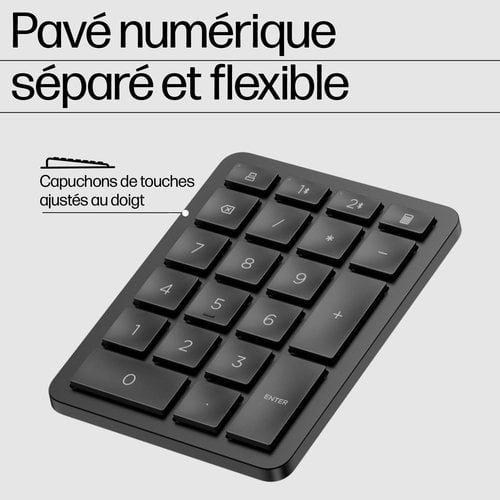 HP 960 BLK Ergonomic WL KBD FR - Achat / Vente sur grosbill.com - 12