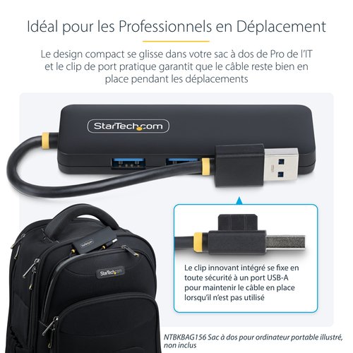 HUB USB-A 4 PORTS 5GBPS MINI - Achat / Vente sur grosbill.com - 14