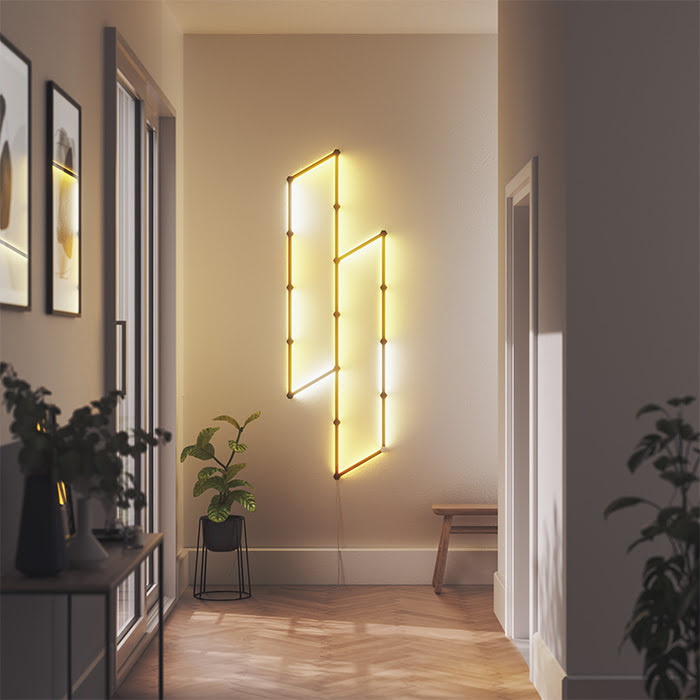 Nanoleaf Lines Skin Noir Mate - 9 pièces (NL59-0001BM-9PK) - Achat / Vente Objet connecté / Domotique sur grosbill.com - 5