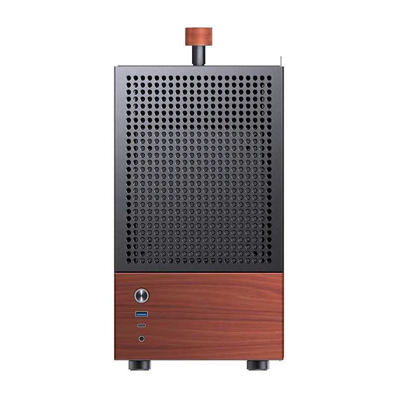 Jonsbo T6 PC TG Black/Wood Noir - Boîtier PC Jonsbo - grosbill.com - 0