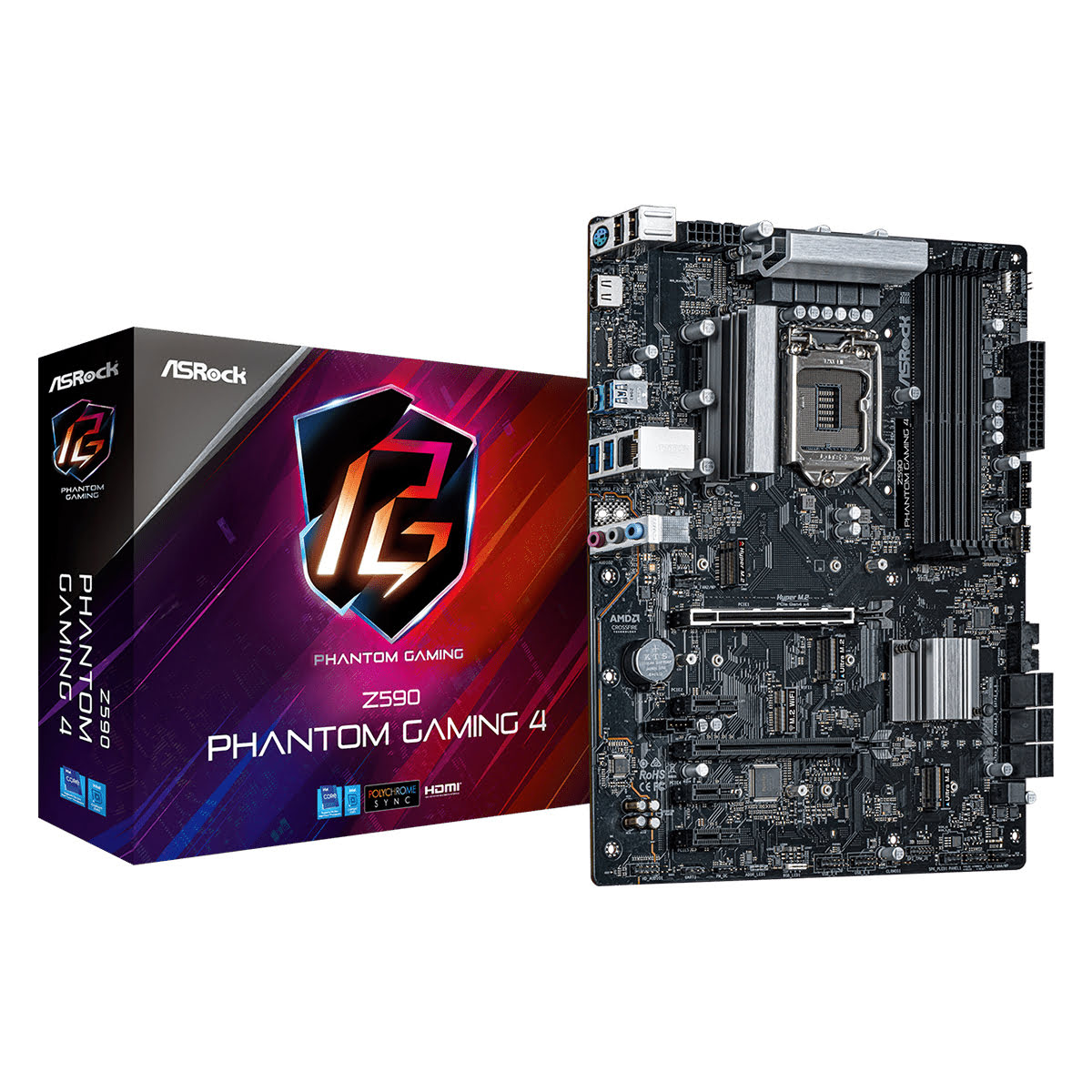 ASRock Z590 Phantom Gaming 4 ATX  - Carte mère ASRock - 0