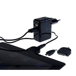 Bluestork Chargeur Univ. pour tablette Samsung/Apple +connec