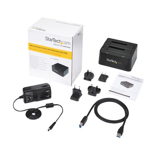 USB 3.0 Dual SATA HDD/SSD Dock w/UASP - Achat / Vente sur grosbill.com - 8