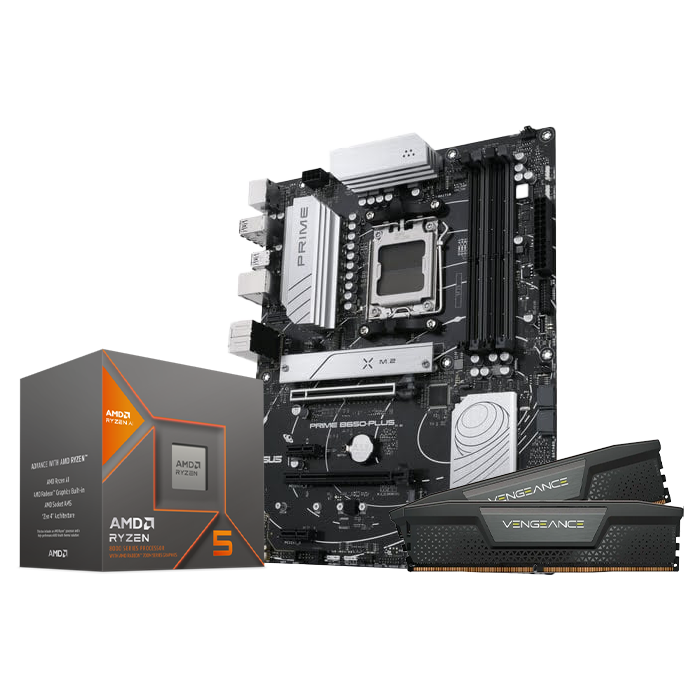 PRIME B650-PLUS + R5 8600G + Vengeance Black 2x16 - grosbill.com - 0