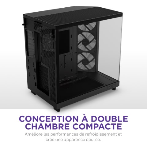 NZXT H6 Flow RGB Noir Noir - Boîtier PC NZXT - grosbill.com - 11