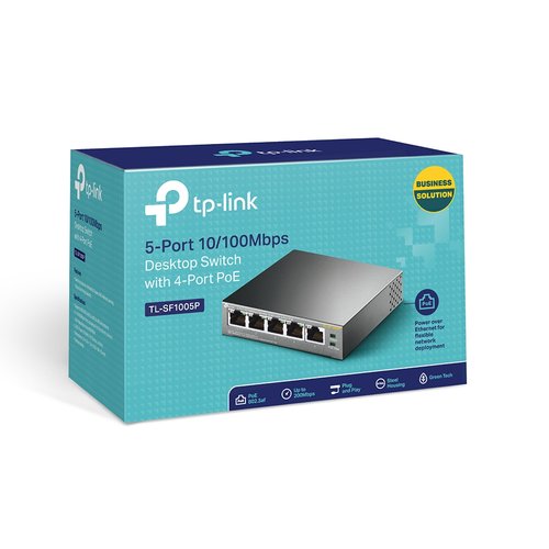 5-Port 10/100Mbps Desktop Switch PoE - Achat / Vente sur grosbill.com - 4