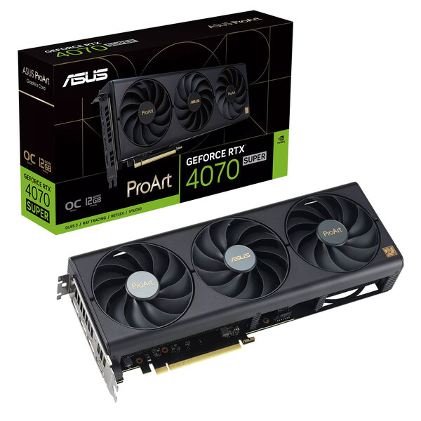 Asus GeForce PRO ART RTX 4070 SUPER O12G  - Carte graphique Asus - 0