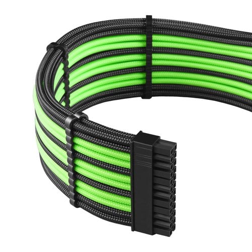 CableMod Cable Kit C-Series PRO ModMesh Black/Light Green Corsair - CM-PCSR-FKIT-NKKLG-R (CM-PCSR-FKIT-NKKLG-R) - Achat / Vente Accessoire alimentation sur grosbill.com - 2
