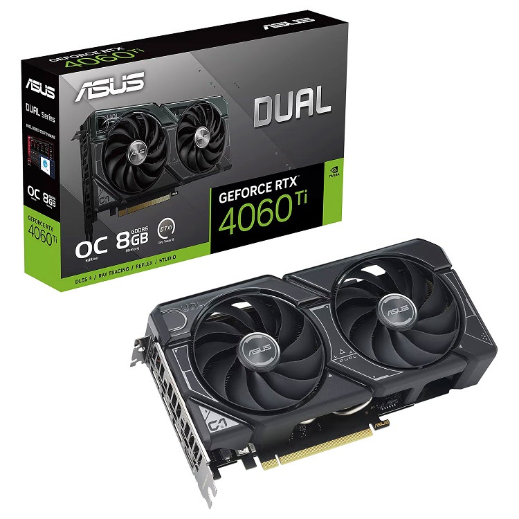 image produit Asus DUAL RTX 4060 Ti O8G Grosbill