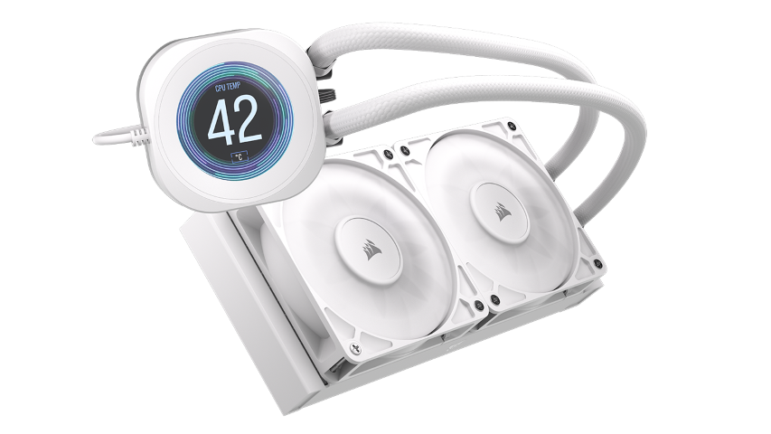 Corsair NAUTILUS 240 RS LCD - 240mm - Blanc - Watercooling - 1