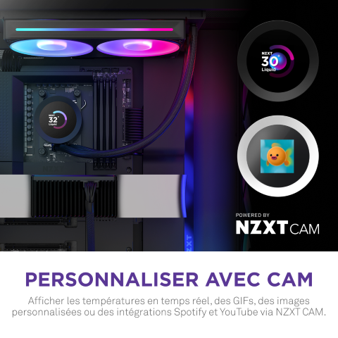 NZXT Kraken Plus 240 RGB - 240mm - Noir - Watercooling NZXT - 7