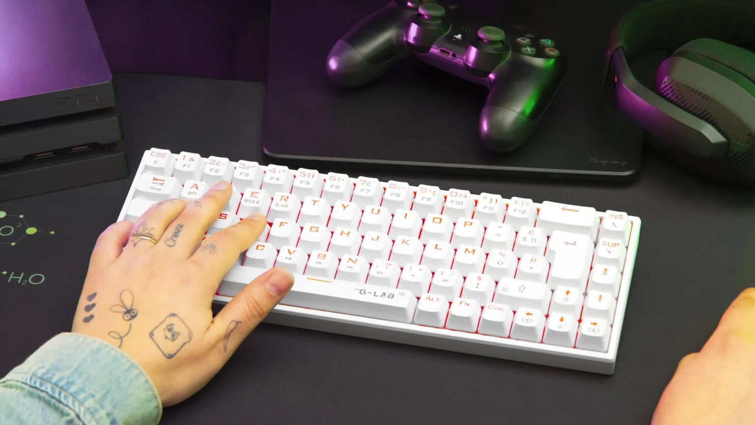 The G-LAB Keyz Titanium 65% - Clavier PC The G-LAB - grosbill.com - 3