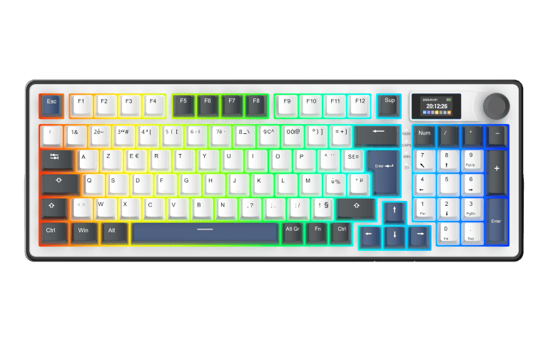 The G-LAB Keyz Elite 450 RGB écran LCD + Kult Elite M100# - Pack Clavier/Souris - 5