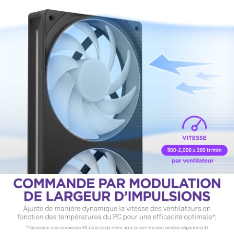 NZXT F420RGB Core Fan (Single Frame) - Ventilateur boîtier NZXT - 11