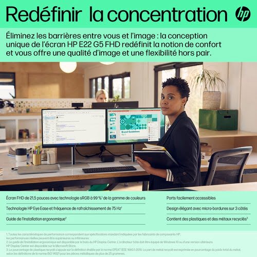 21.5IN FULL HD 1920X1080 16:9 - Achat / Vente sur grosbill.com - 6
