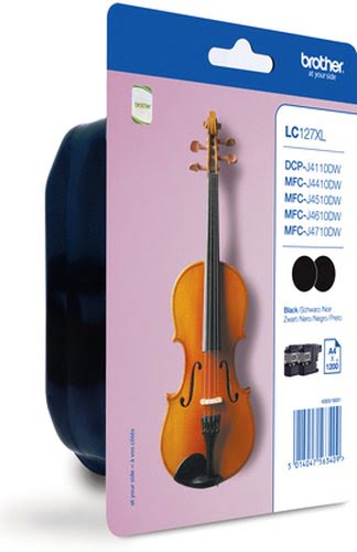 Brother - Noir - LC127XLBKBP2 - Achat / Vente Consommable imprimante sur grosbill.com - 0